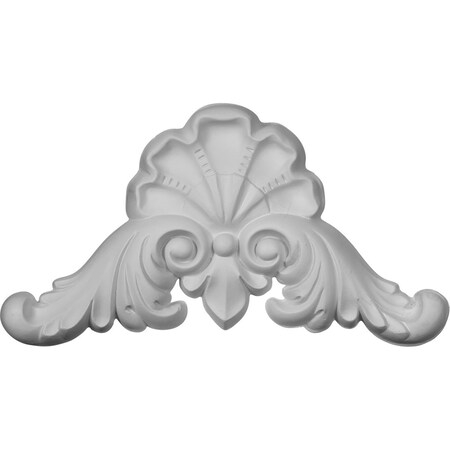 Ekena Millwork 12 1/4"W x 6 1/8"H x 1 1/8"P Carrillo Shell Large Onlay ONL06X12X01CI